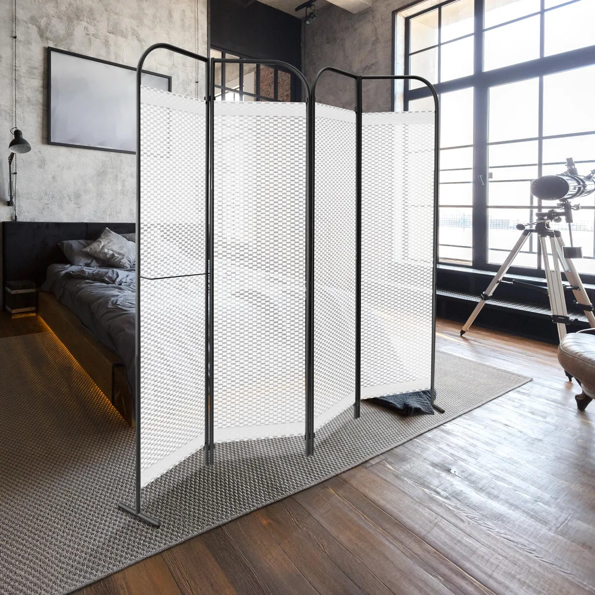 DECOLAB DECOLAB Free Standing Room Divider 68" x 71" Queen — product photo