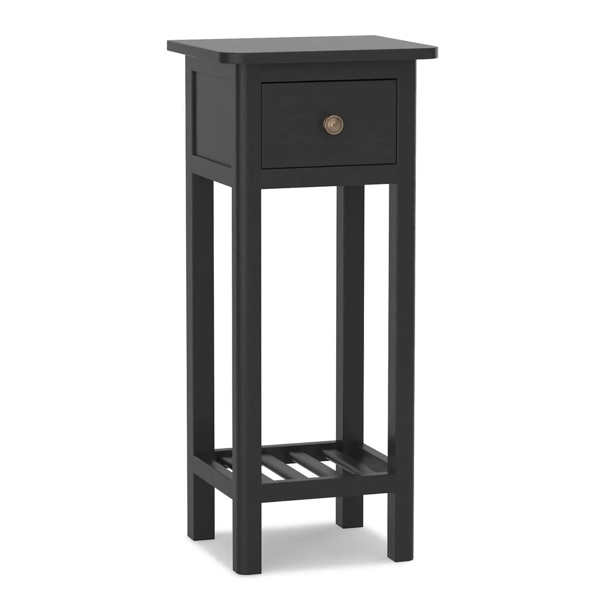 SlickBlue SlickBlue 2-Tier Slim Nightstand Black 16x16x35 — product photo