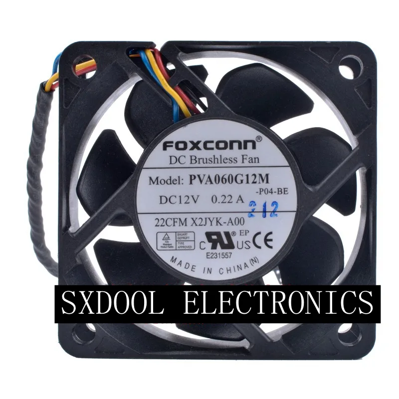 SXDOOL SXDOOL PVA060G12M 60mm case fan 12V 0.22A 6025 hydraulic — product photo
