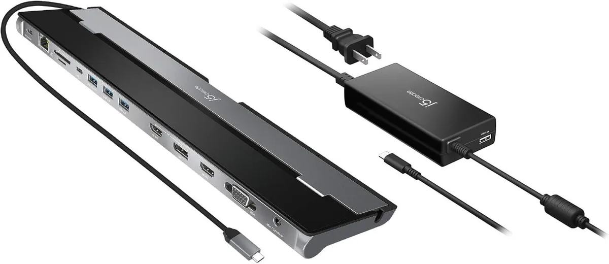 j5create j5create USB-C Docking Station 13 ports 100W PD 3 displays — product photo