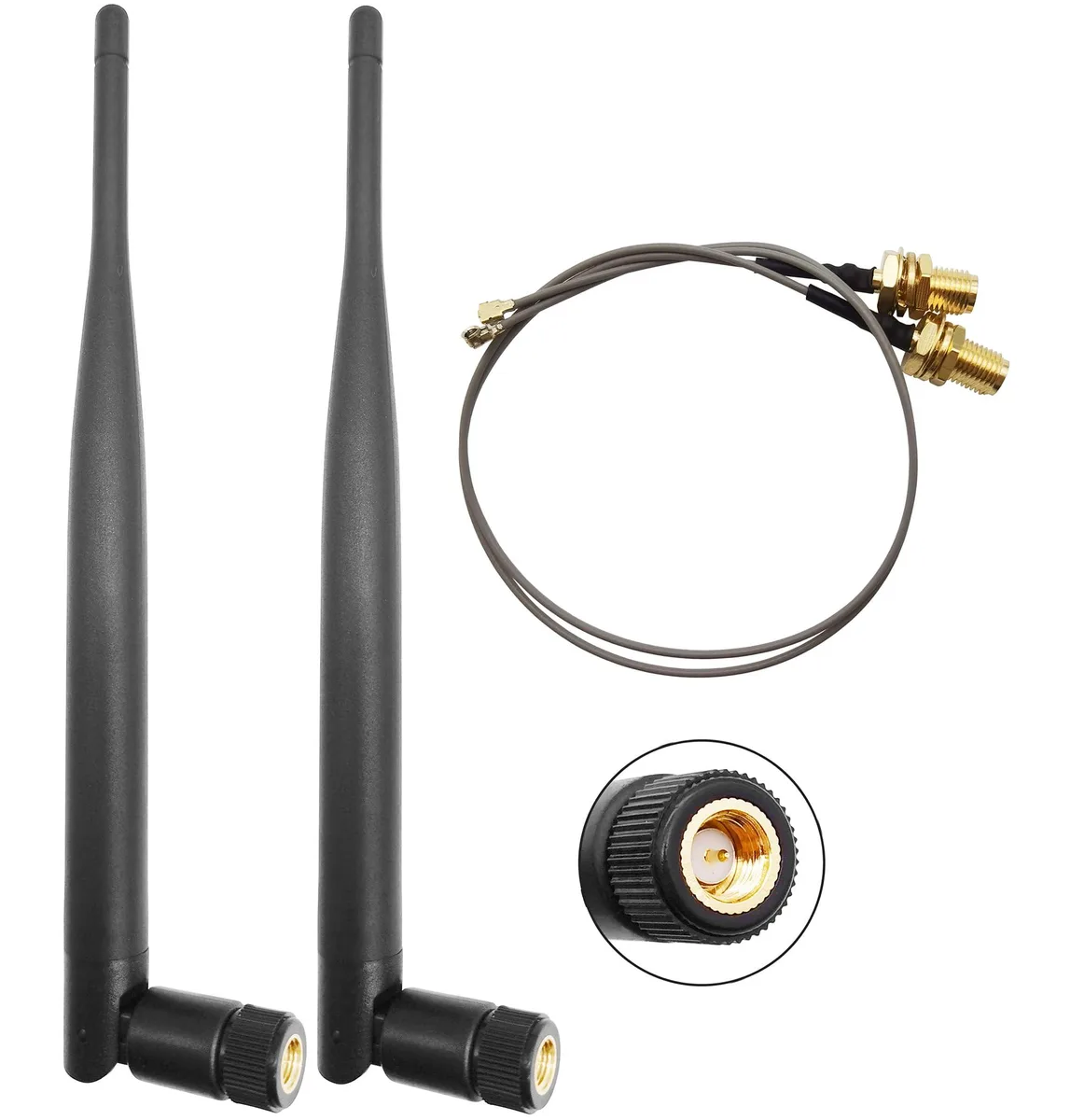  Tenmory TY-CSA27 915MHz LoRa Antenna 3dBi SMA Male U.FL Cable 2 Pcs — product photo
