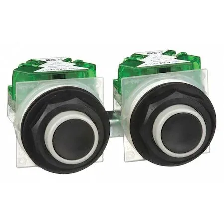 Square D 30 mm pendant pushbutton with two extended plastic buttons, multi-coloured, IP66 rated