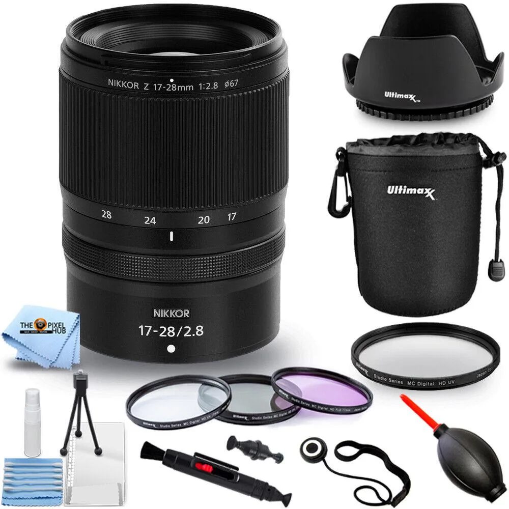 Nikon Global Nikon NIKKOR Z 17-28mm f/2.8 Lens 20115 10PC Accessory Bundle camera lens — product photo
