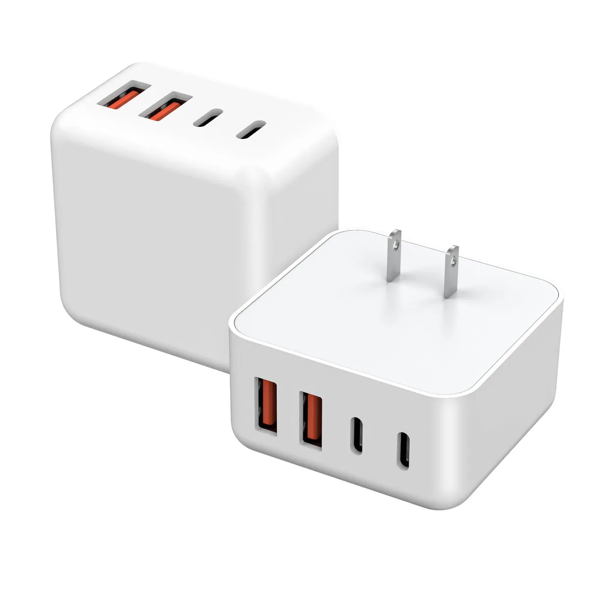 No Sew No Sew T18 40 W 4-port USB charger 2-pack white — product photo