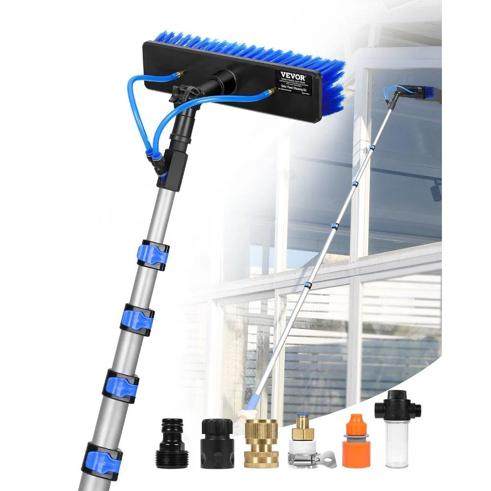 VEVOR VEVOR 30 ft Water Fed Pole Cleaning Kit 65.6 ft Hose 180° Brush — product photo