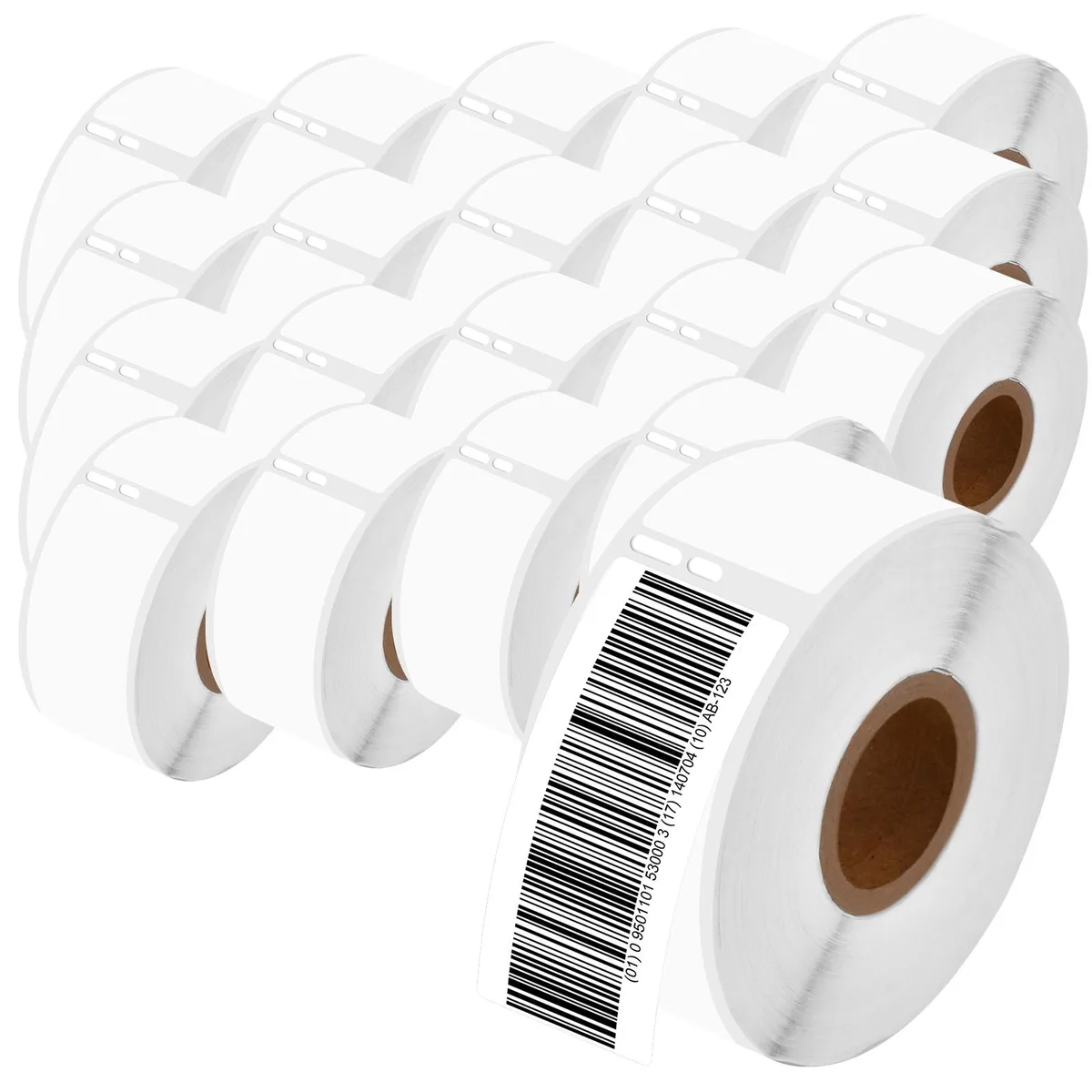 GREENCYCLE GREENCYCLE DM-30320 Label 20 Rolls 260 Labels 28x89mm White — product photo