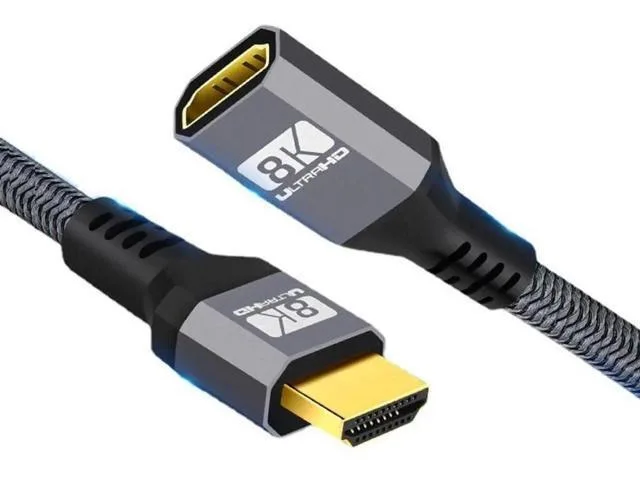 Manw Manw HDMI 2.1 Male to Female Extension Cable 1.5m 48Gbps 8K@60Hz 4K@120Hz — product photo