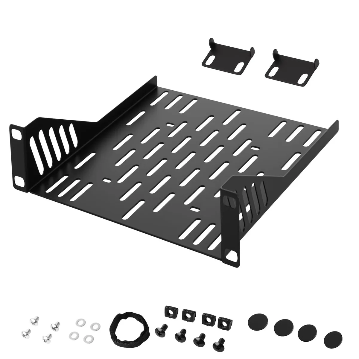  Freejia 10 inch 1U Server Rack Shelf 7.87" Depth — product photo