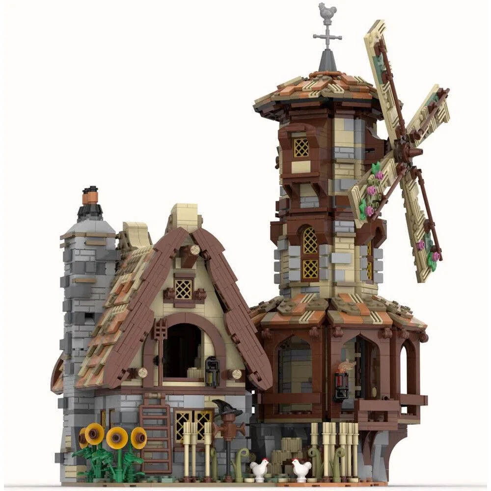 ZITIANYOUBUILD ZITIANYOUBUILD MOC-138190 Medieval Windmill 2649 Parts — product photo