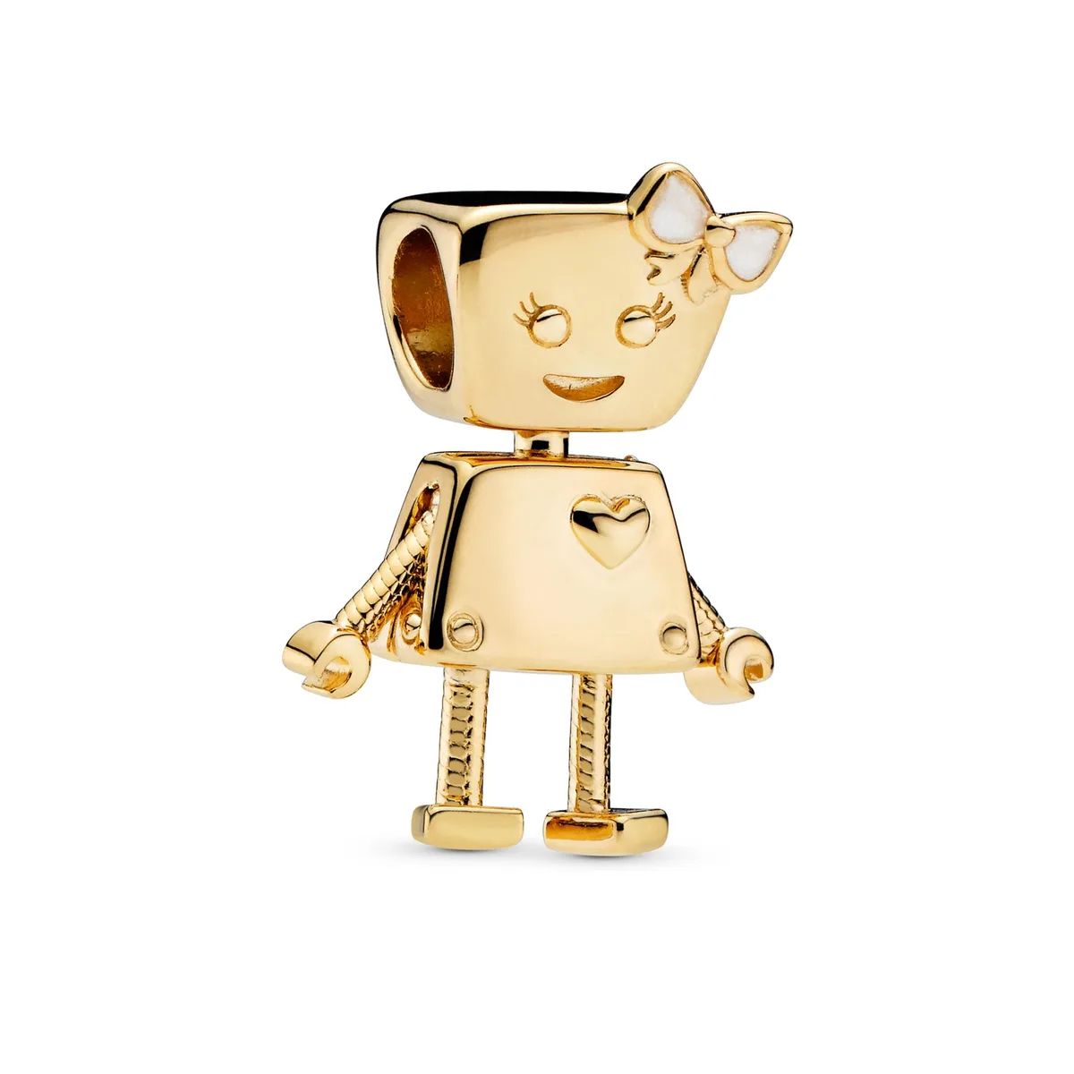 PANDORA PANDORA Bella Bot Charm Gold 18k Gold-Plated Silver Sterling-Silver Part — product photo