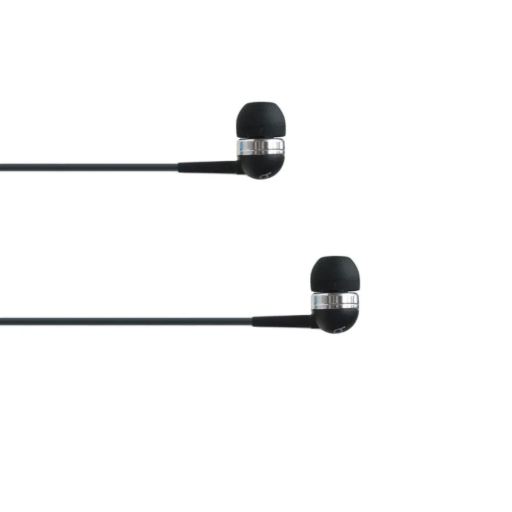 4XEM 4XEM 4XIBUDBK Earbud Headphones Black 10mm 3.5mm — product photo