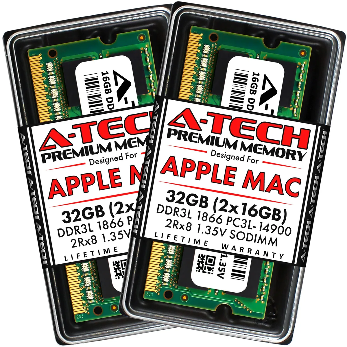 A-Tech A-Tech 32GB (2x16GB) DDR3L 1866 SODIMM 204-Pin Memory Upgrade for Apple iMac Late 2015 — product photo