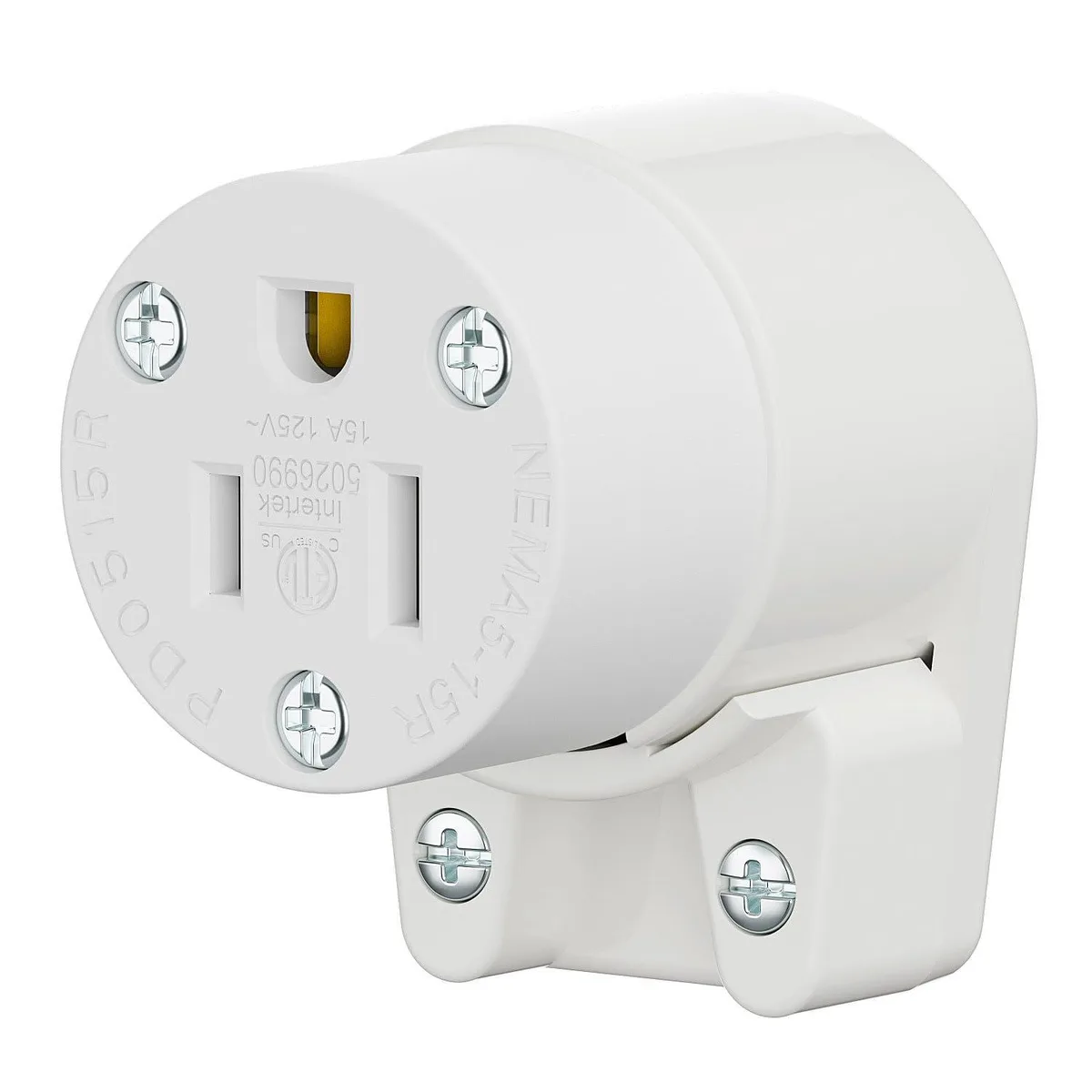 LORDWORLD LORDWORLD 360° Rotatable NEMA 5-15R Receptacle White — product photo