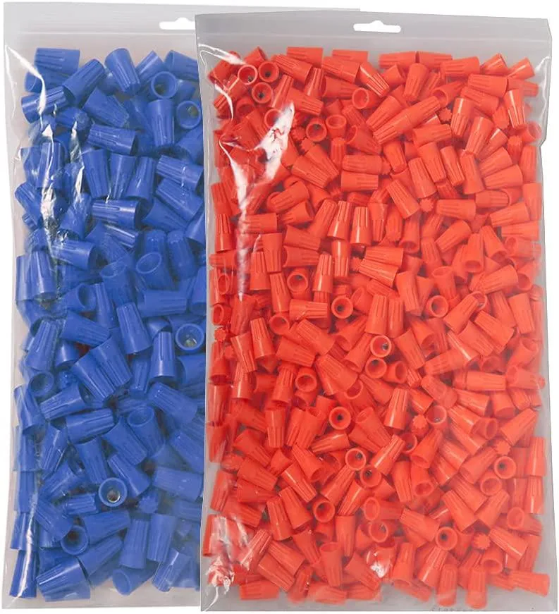 OmaiLighting OmaiLighting Blue &amp; Orange Wire Cap Connectors 1000/500 Pack — product photo