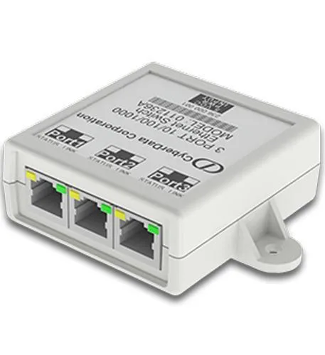 CyberData Corporation CyberData Corporation 3 Port Gigabit Ethernet Switch — product photo