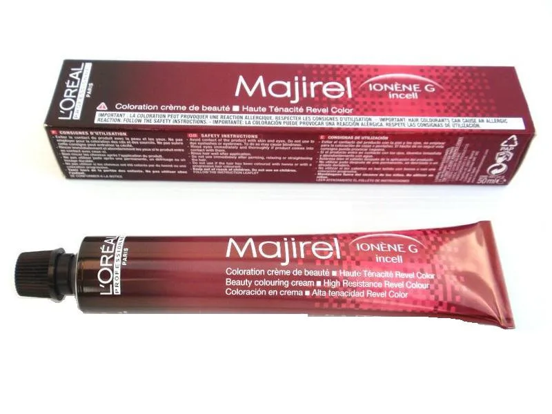 L'Oreal L'Oreal Majirel Ionene G Incell Permanent Creme Color 4/4N 1.7 oz hair care — product photo
