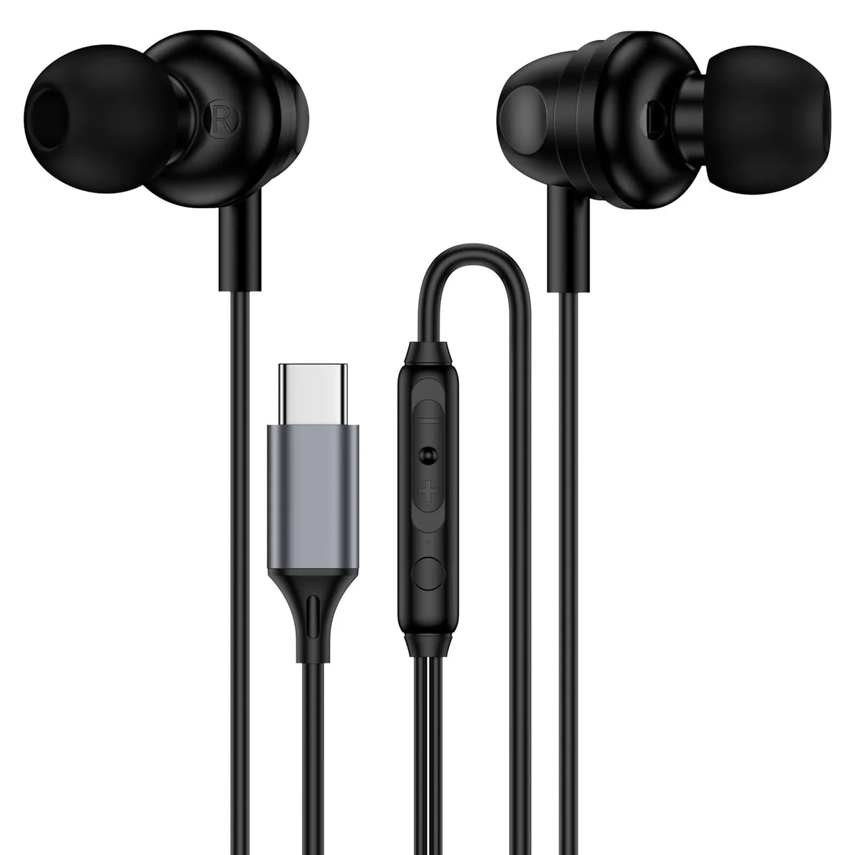 No Sew No Sew USB-C Wired Earbuds M62 Black accessory — product photo