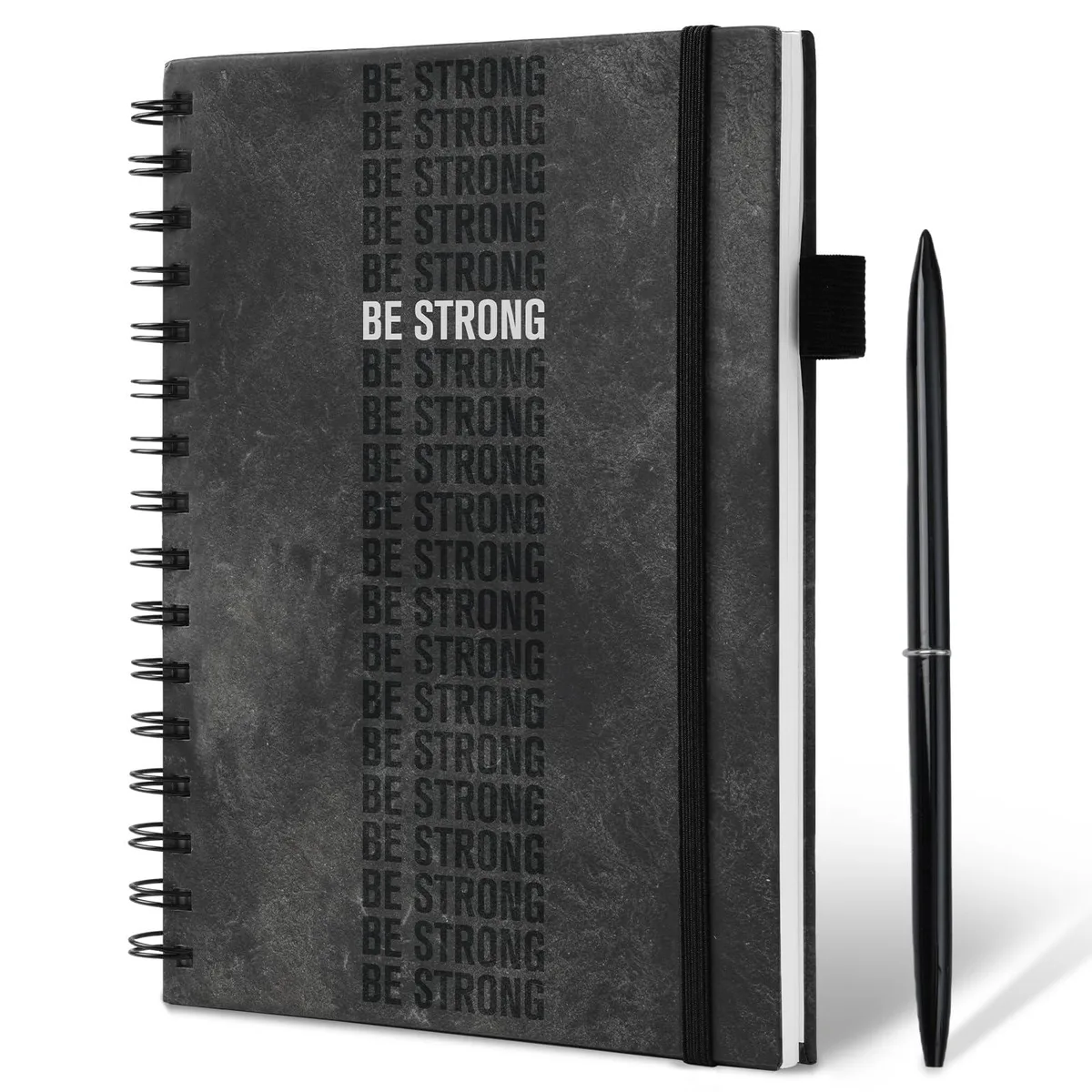  Plauthus Workout Journal A5 8.3" x 6" 150 Pages Gray Hardcover Spiral Bound — product photo