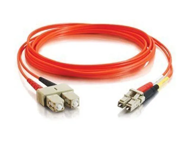 Cables To Go Cables To Go 33157 OM1 fibre optic cable LC-SC 62.5/125 duplex multimode PVC orange 16.4 ft — product photo