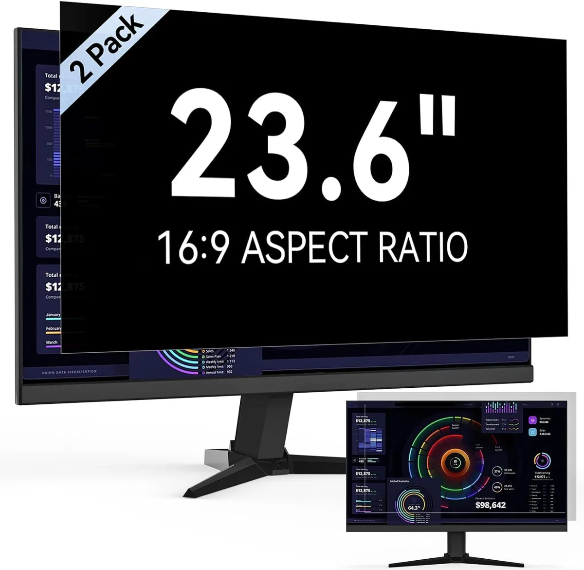 BFKK BFKK 23.6" Privacy Screen Filter 2-Pack 16:9 — product photo