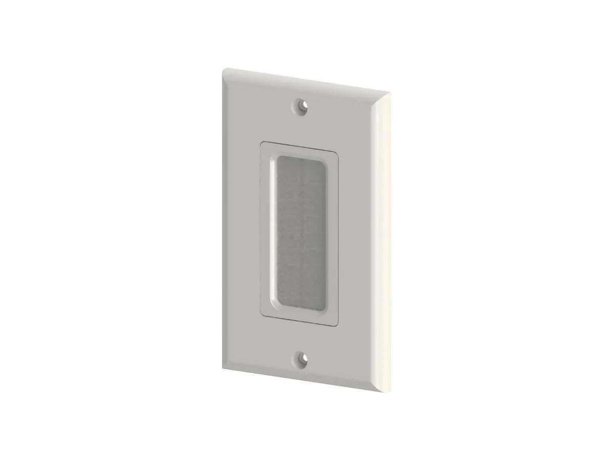 Monoprice Inc. Monoprice Inc. 121629 1-Gang Brush Wall Plate — product photo
