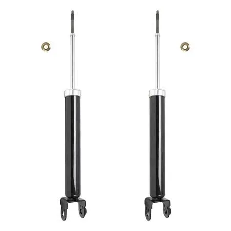 Two silver rear shock absorbers in a kit for 2002-2006 Nissan Altima