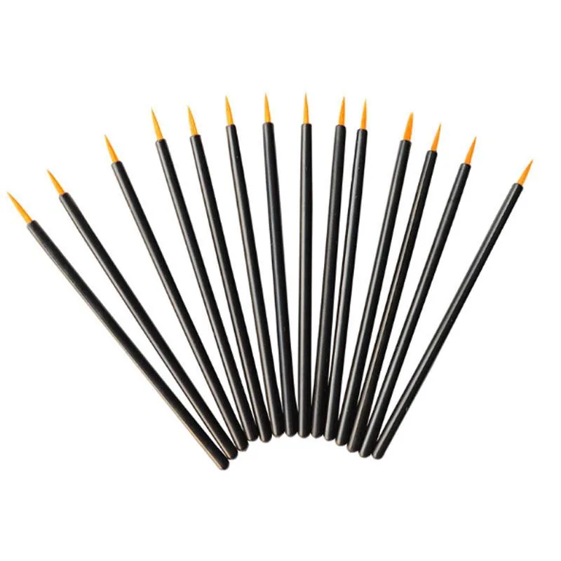 DAXINQI DAXINQI Disposable Gel Eyeliner Brushes 50pcs Yellow — product photo