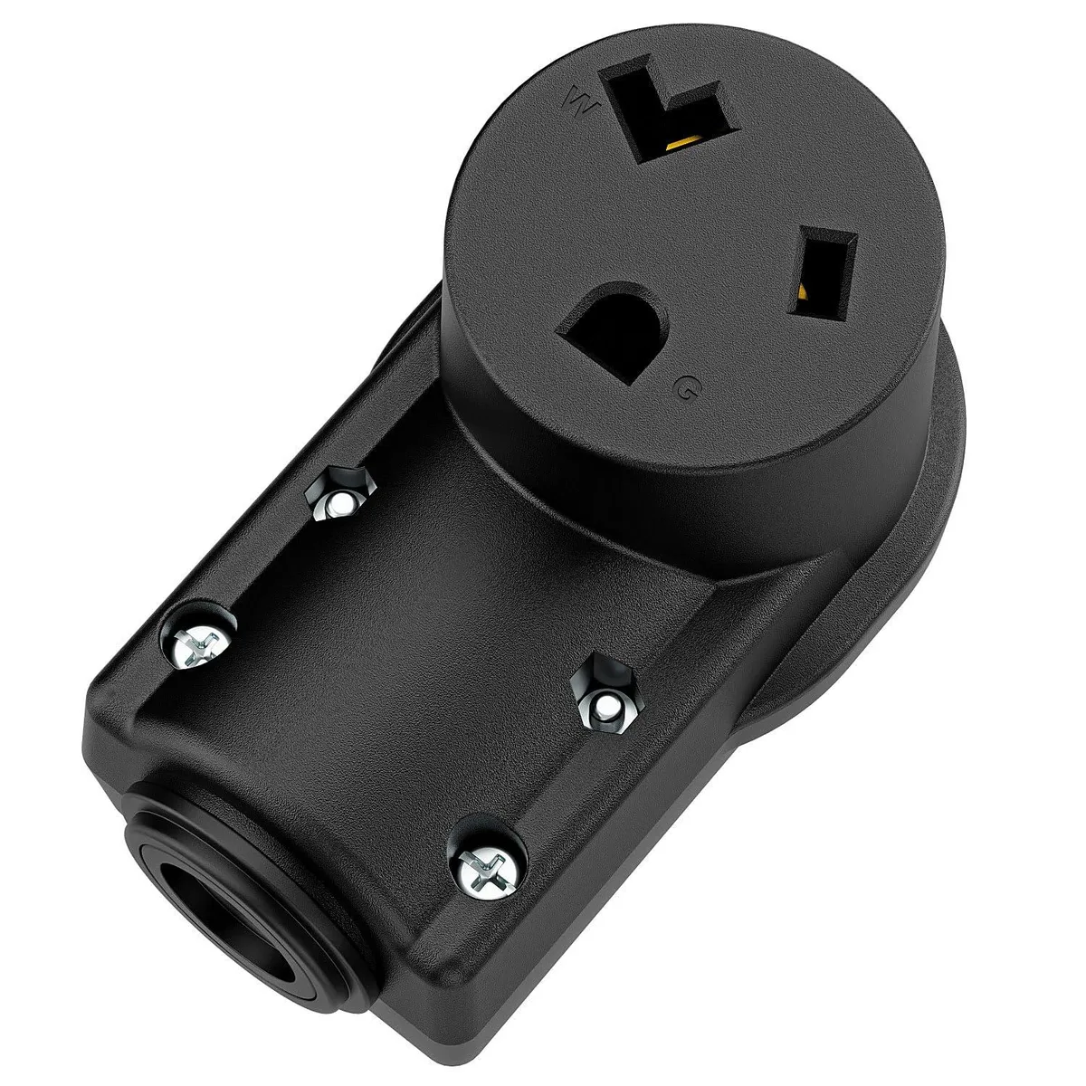 LORDWORLD LORDWORLD NEMA 7-30R 30A 277V ETL Receptacle Black — product photo