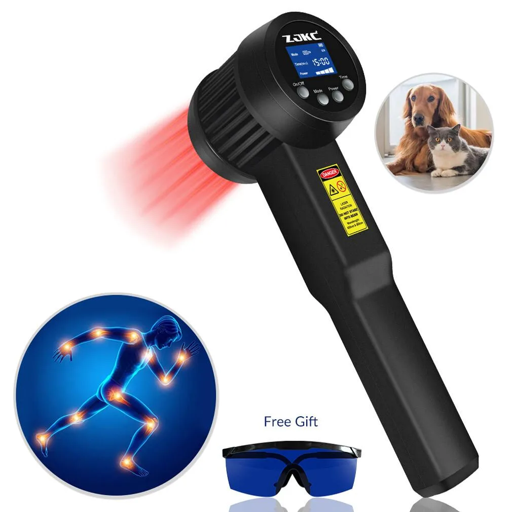 ZJKC ZJKC LRP8000 8000mW cold laser massager 650nm 808nm 20400mAh — product photo