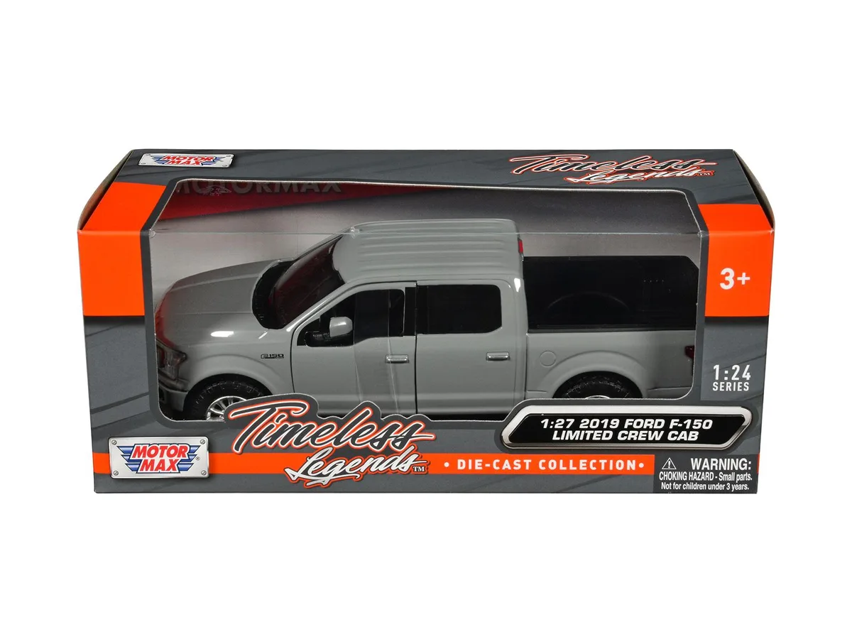 MOTORMAX MOTORMAX 2019 Ford F-150 Limited Crew Cab Gray Timeless Legends 1/24-1/27 Diecast Truck — product photo
