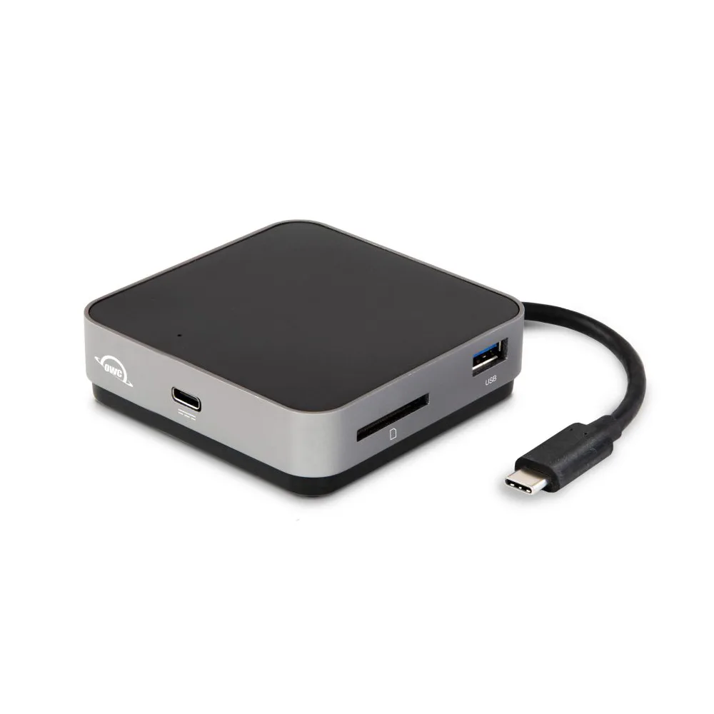 OWC OWC OWCTCDK5P2SG USB-C Travel Dock 100W pass-through Space Gray — product photo