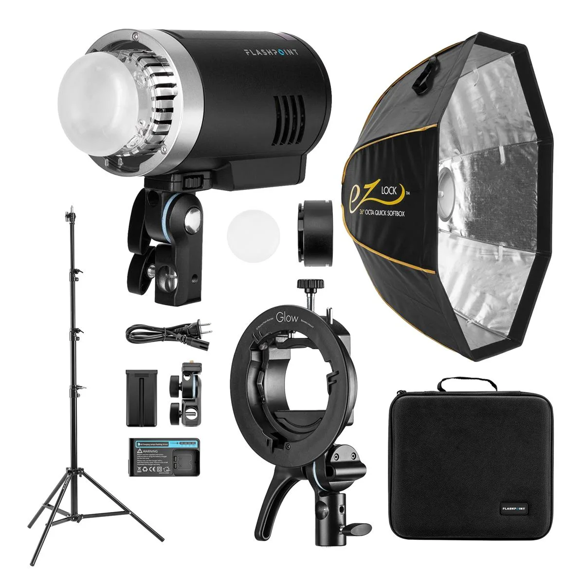 Flashpoint Brand Flashpoint XPLOR 300 Pro TTL R2 Parasnap Kit — product photo