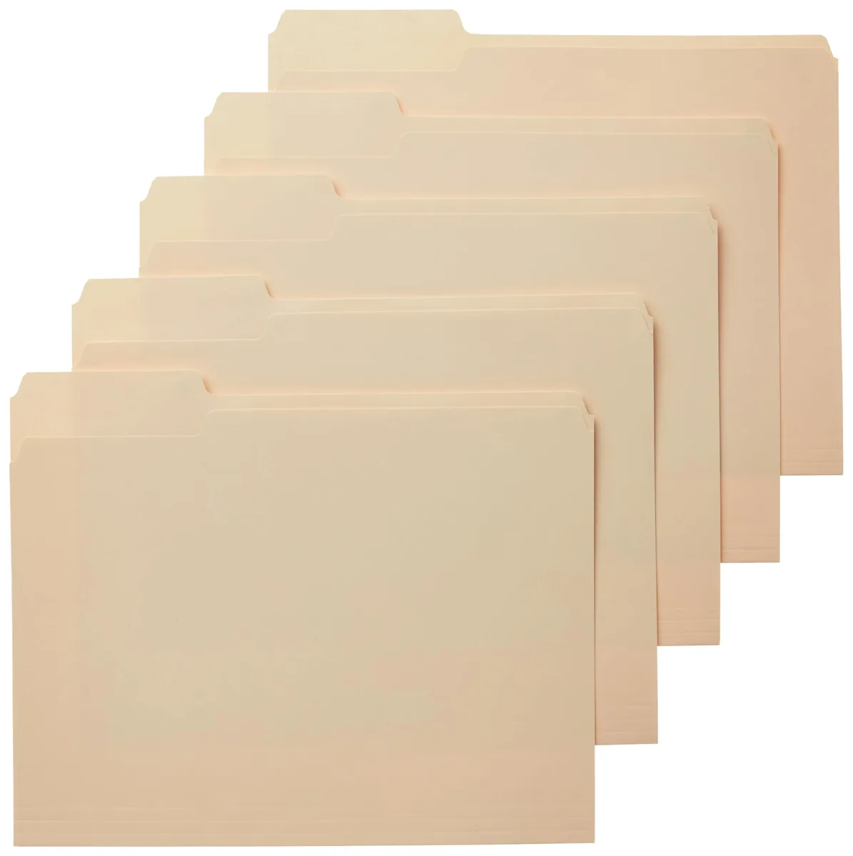  Amazon Basics AMZ400 File Folders, Manila, Letter Size, 1/3-Cut Tab, 100-Pack — product photo
