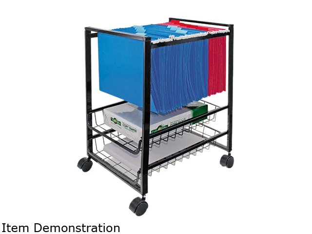 Advantus Advantus 34075 Mobile File Cart 15w x 12d x 20h Black — product photo