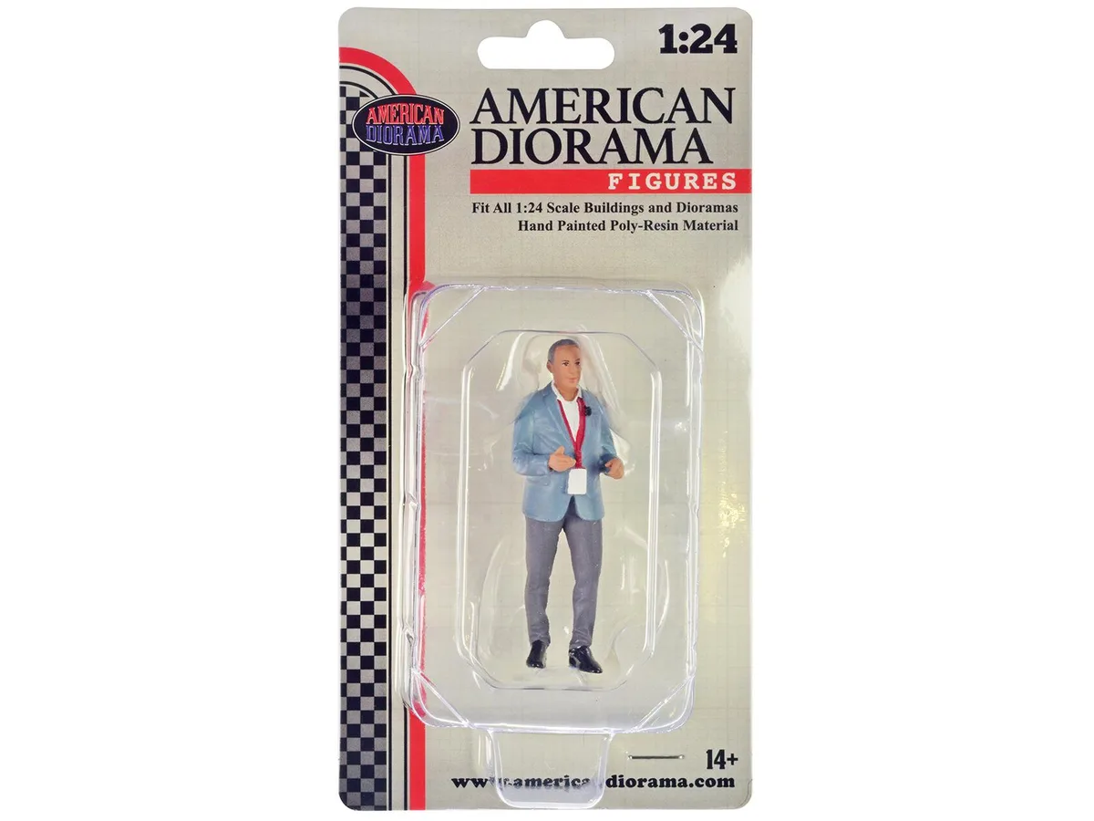 American Diorama American Diorama "On-Air" Figure 2 1/24 Scale Hobby Collectible — product photo