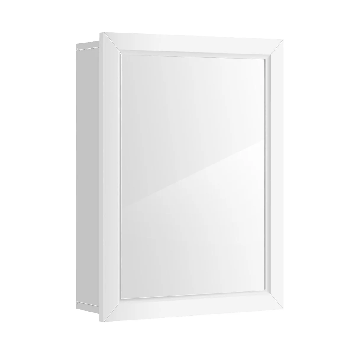 SlickBlue SlickBlue Wall Mounted Mirror Cabinet White 20x6x26 — product photo