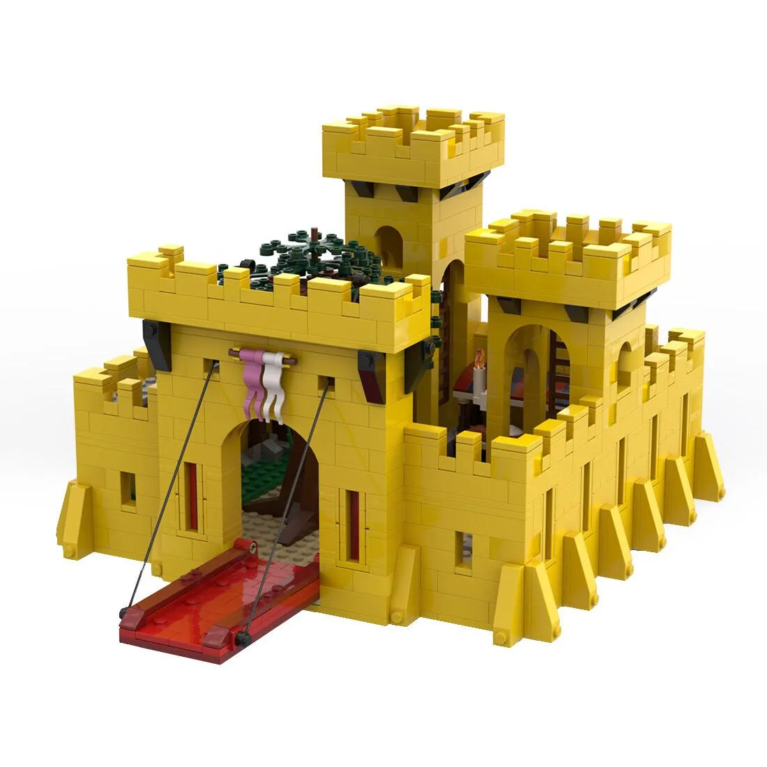 ZITIANYOUBUILD ZITIANYOUBUILD MOC-146039 Classic Yellow Castle 1178pcs — product photo