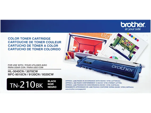 Brother Brother TN210BK toner cartridge (genuine brands) black single pack 2200 pages — product photo