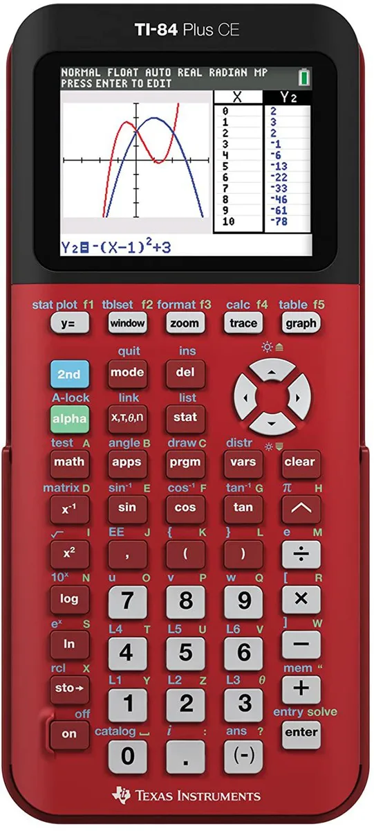Texas Instruments Texas Instruments TI-84 Plus CE Radical Red educational supply — product photo
