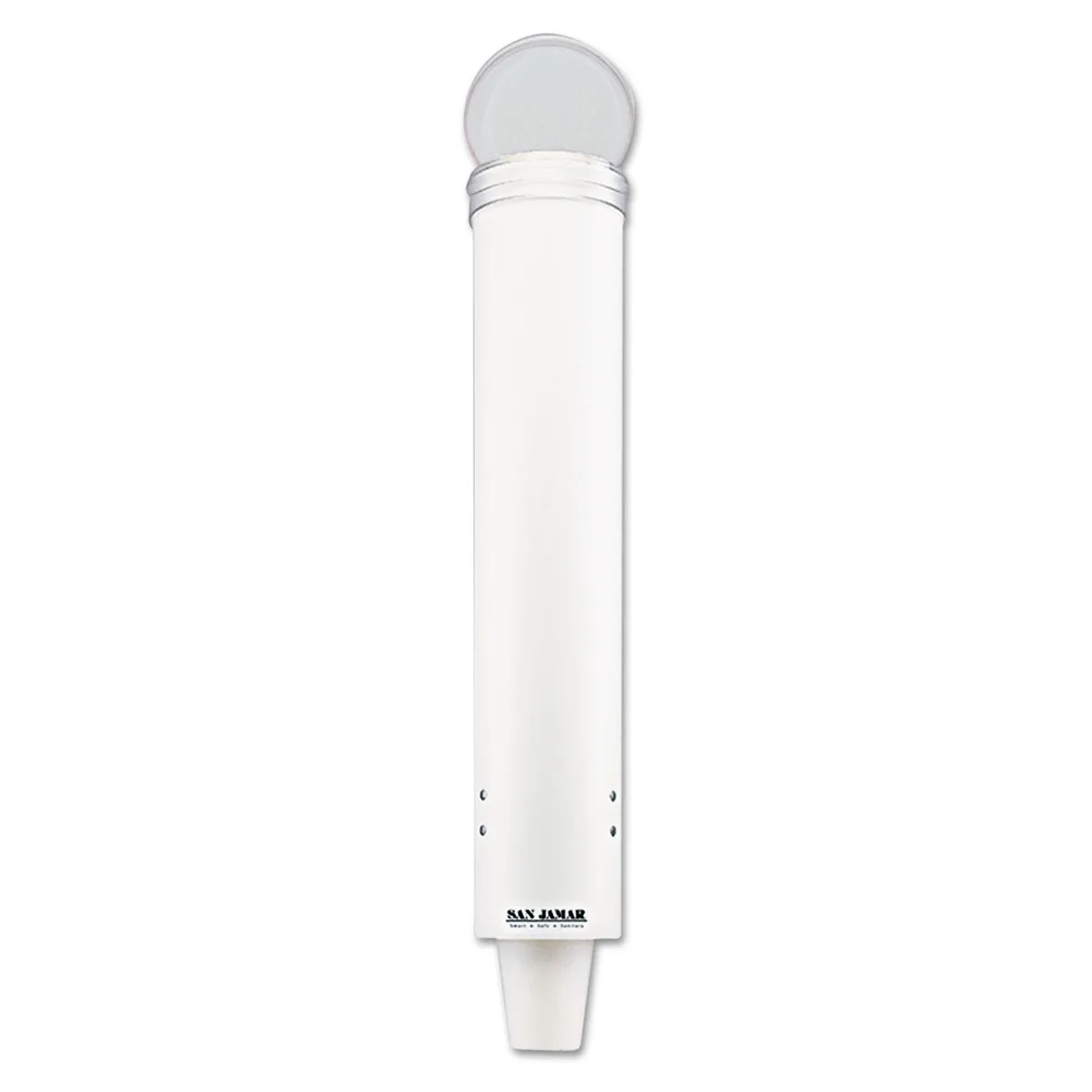 San Jamar San Jamar C4160WH Small Pull-Type Water Cup Dispenser White 16 — product photo