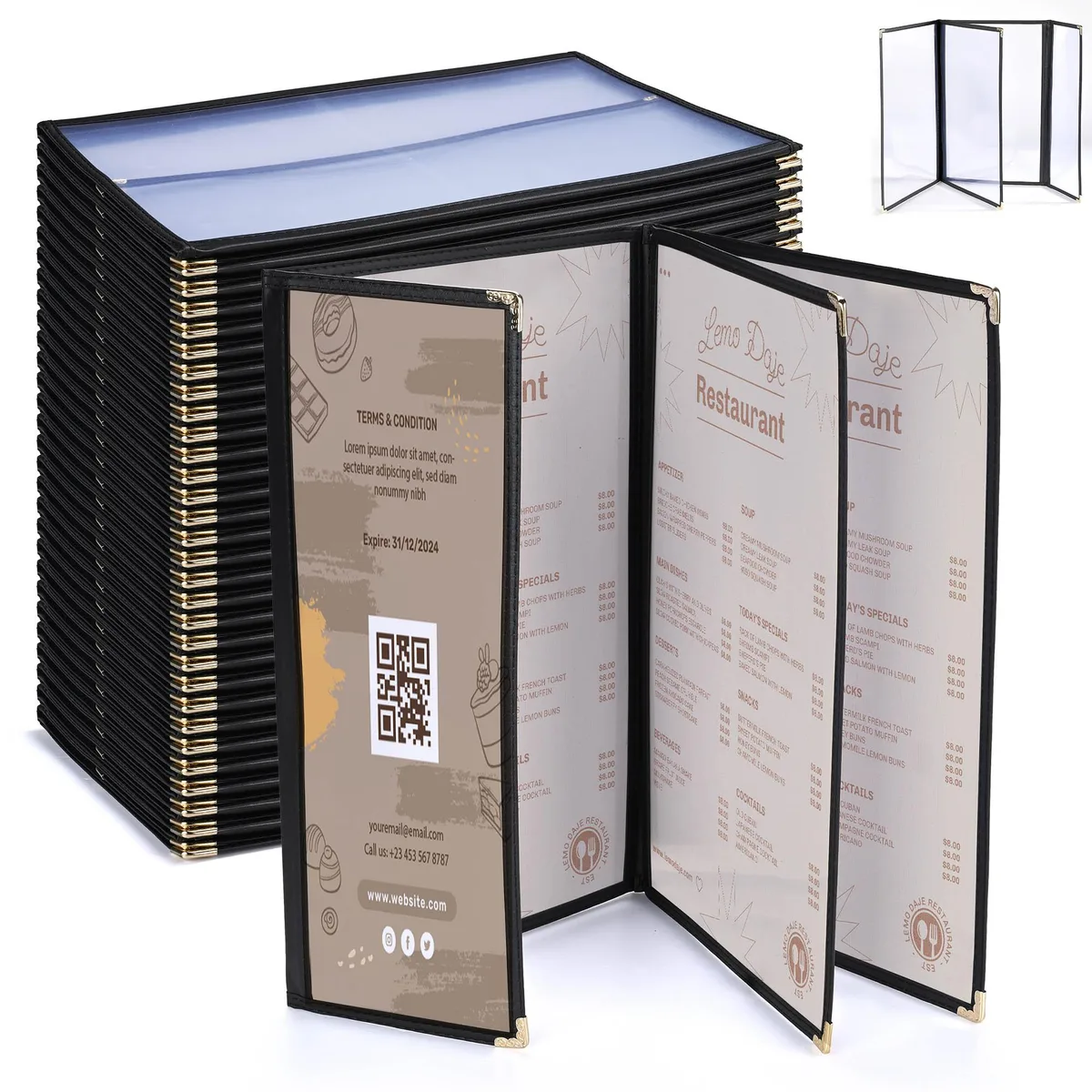 Yescom USA, Inc. Yescom USA, Inc. 26MNC031-14BH4-06-30 accessory 30 pack 8.5x14 4.25x14 6 view — product photo