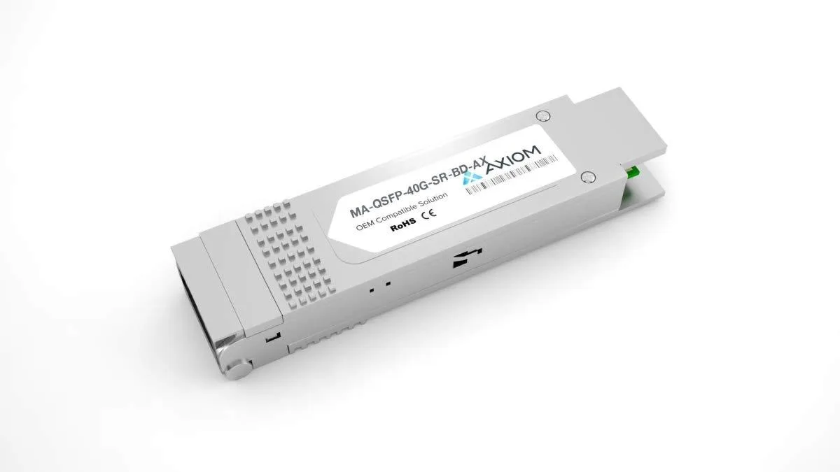 Axiom Axiom MA-QSFP-40G-SR-BD-AX QSFP+ transceiver 40GBASE-SR BiDi LC Multi-Mode 492 ft 832-918 nm — product photo