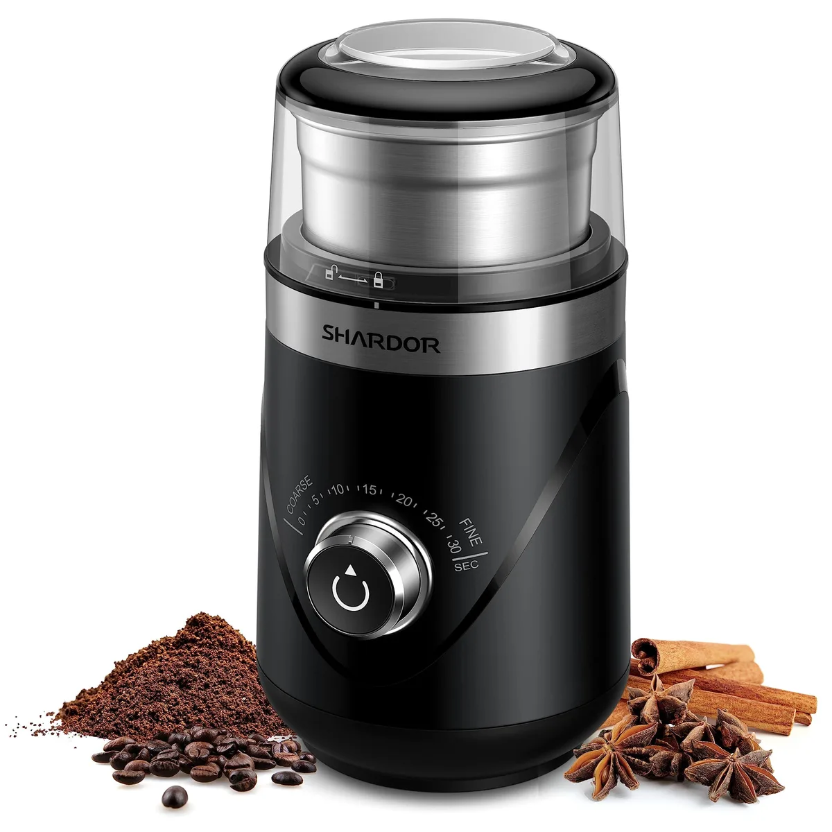 Breville 150 W blade coffee grinder 11 cups silver — product photo