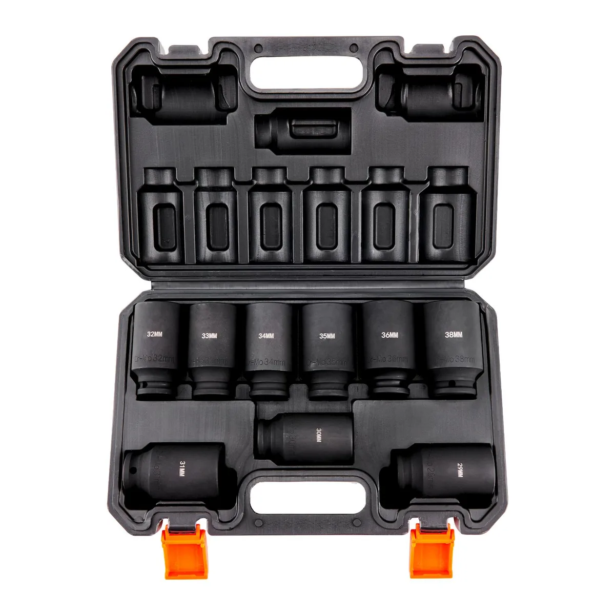 VEVOR VEVOR 1/2" Drive Deep Impact Socket Set 9pcs 29-38mm Cr-Mo HRC42-48 — product photo