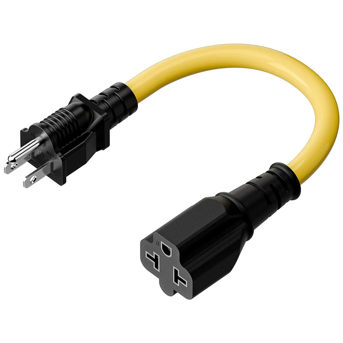 LORDWORLD LORDWORLD 12AWG 4-in-1 NEMA Adapter Cable 15A-20A 125V-250V 1FT — product photo