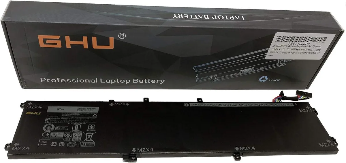 NShi NShi 6GTPY 97 Wh 11.4 V 9-cell laptop battery — product photo