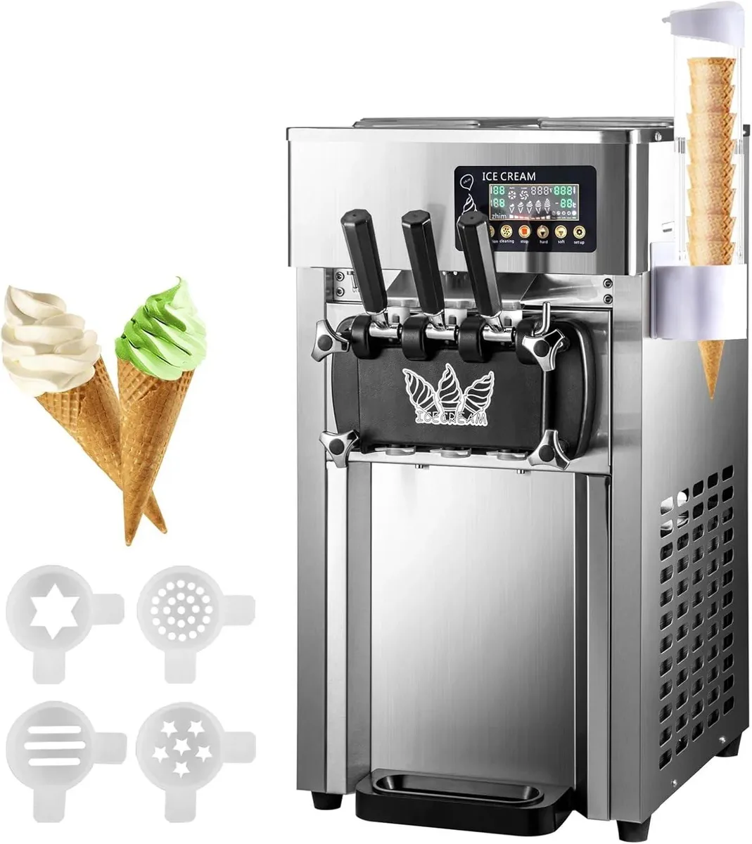 SIHAO A168 1200W 18L/H Countertop Ice Cream Maker — product photo
