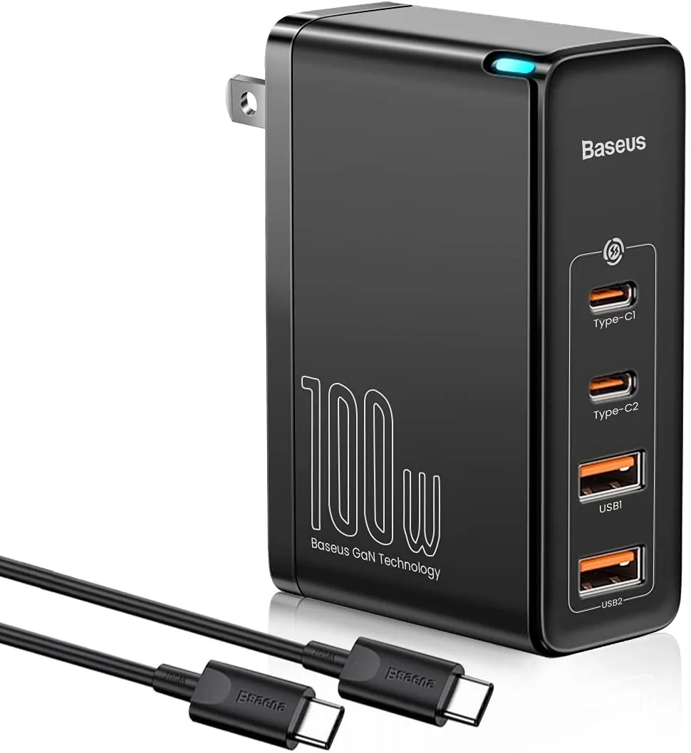 BASEUS BASEUS 100W 4-Port GaN2 Pro Charger Black — product photo
