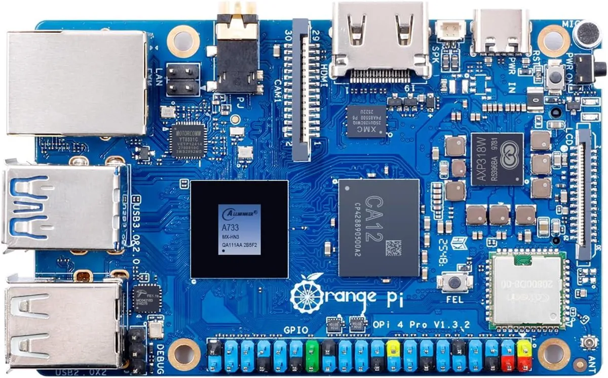 MCDODO MCDODO Orange Pi 4 Pro 4GB LPDDR5 8 Core 2.0GHz A733 WiFi 6 Bluetooth 5.4 — product photo