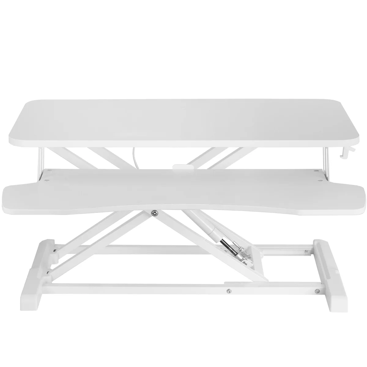 VIVO VIVO White Height Adjustable Standing Desk Monitor Riser 32 — product photo